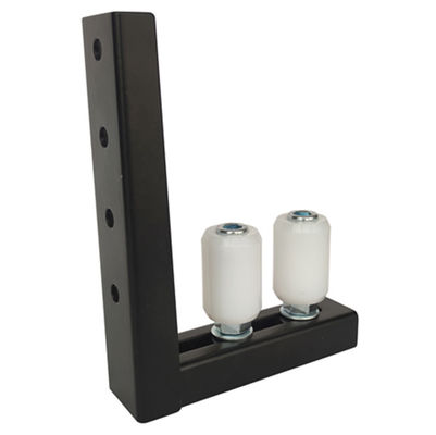 40x60mm 슬라이딩 게이트 가이드 브래킷 90도 블랙 화이트 나일론 조정
