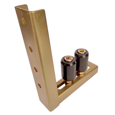 8mm ~ 55mm 슬라이딩 게이트 롤러 브래킷 2 롤러 옐로우 블랙 탑 가이드 홀더