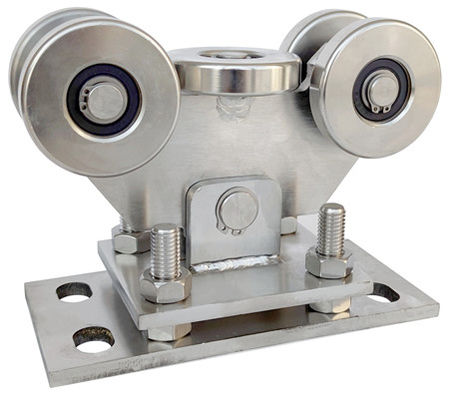 직경 68mm 304 스테인레스 5 바퀴 80X80 트랙 조정 가능한 캔틸레버 게이트 캐리지