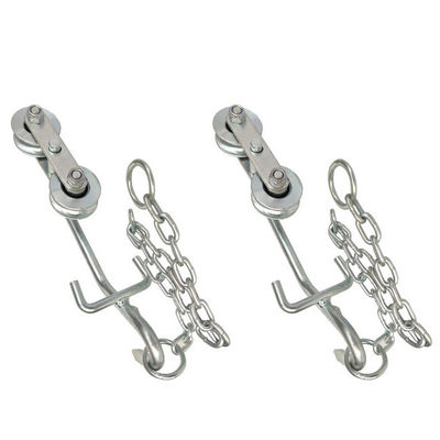 부드럽게 작동하는 은색 64mm 바나나 농장 트롤리 롤러