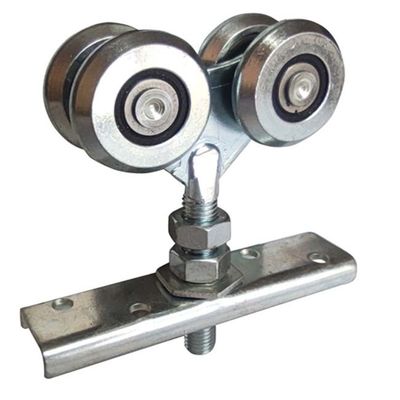 단조 센터 판을 가진 은 4개의 롤러 활주 거는 문 롤러 44mm