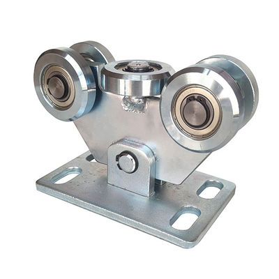 80x80mm 자동 슬라이딩 전기 캔틸레버 게이트 휠 캐리지 8mm 기본 플레이트
